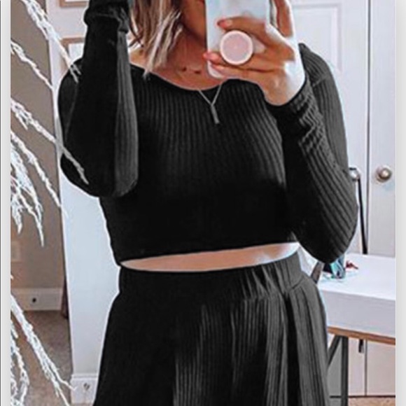 2-pc Loungewear Top/Wide Leg Pant - Picture 10 of 11